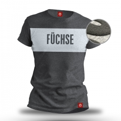Lausitzer Füchse - Puff-Druck - T-Shirt - Grau - Gr. L